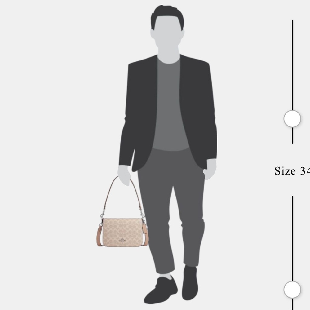 New Coach Quinn Bag In Signature Canvas Beige Crossbody Bag - Picture 6 of 12